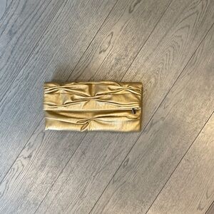 Elegant Gold Wristlet Clutch